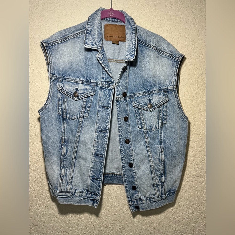 American Eagle Denim Vest